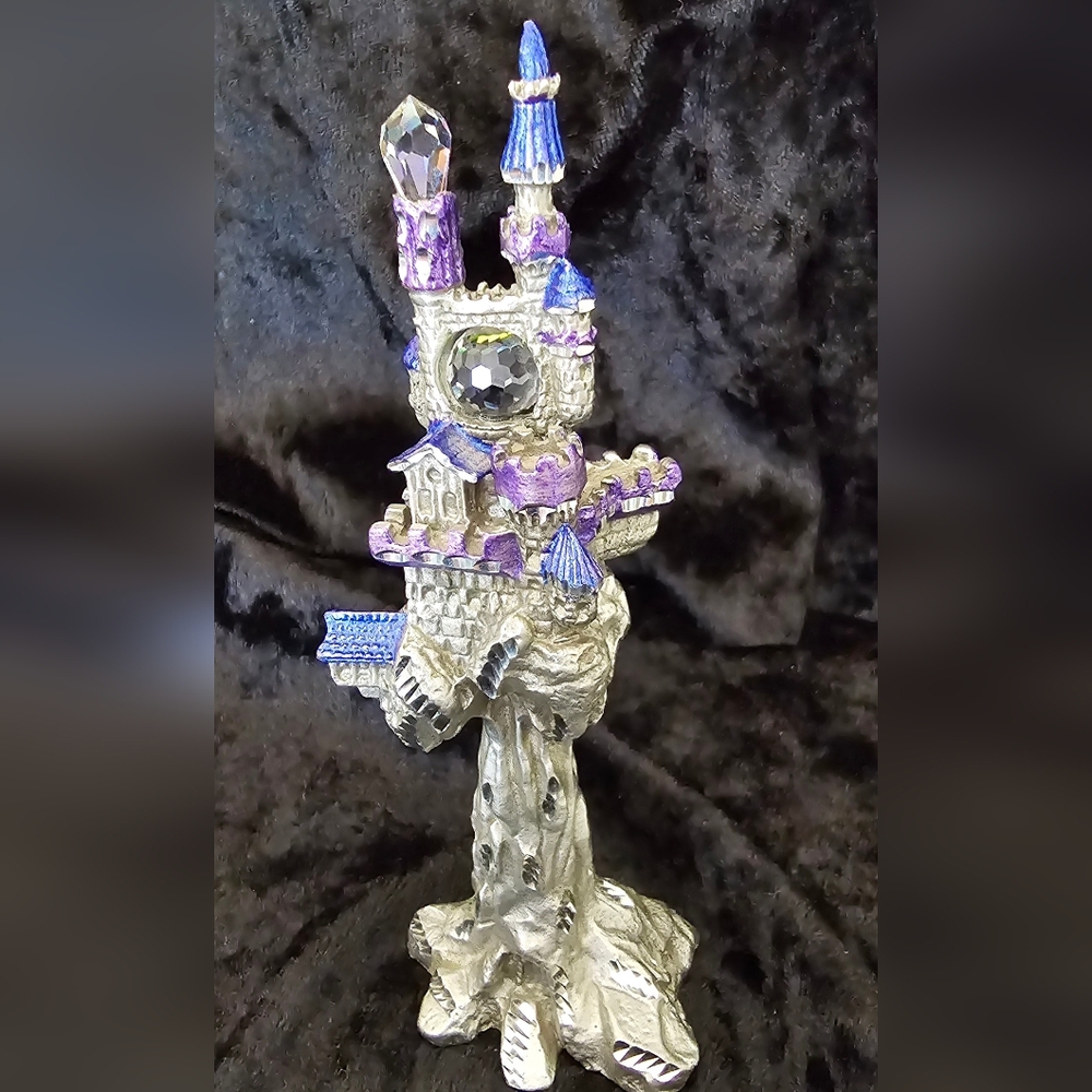 Masterworks Fine Pewter Cliffside Seaside Fairytale Castle